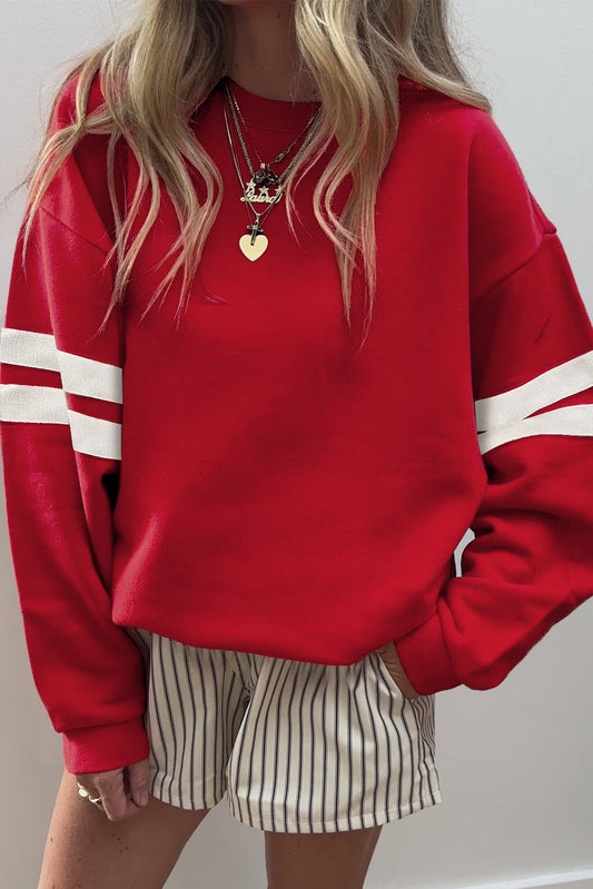 Varsity Stripe Sweatshirt *MULTIPLE COLORS* RTS